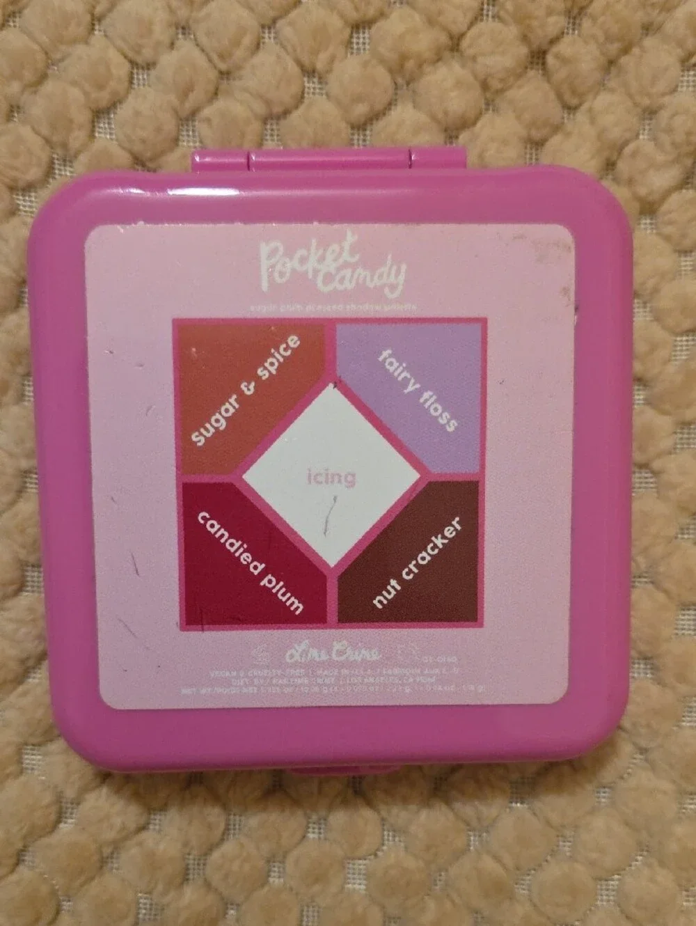 Lime Crime Hot Pink Bow Compact Case- Pre-Owned